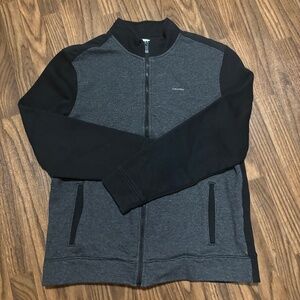 Calvin Klein * Woman Full Zip Up Jacket * Size Medium * Grey & Black